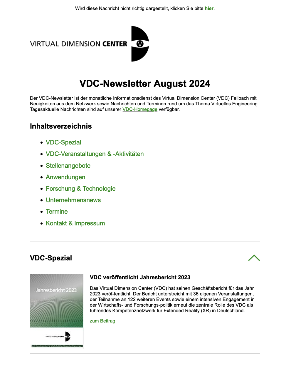 Newsletter August 2024