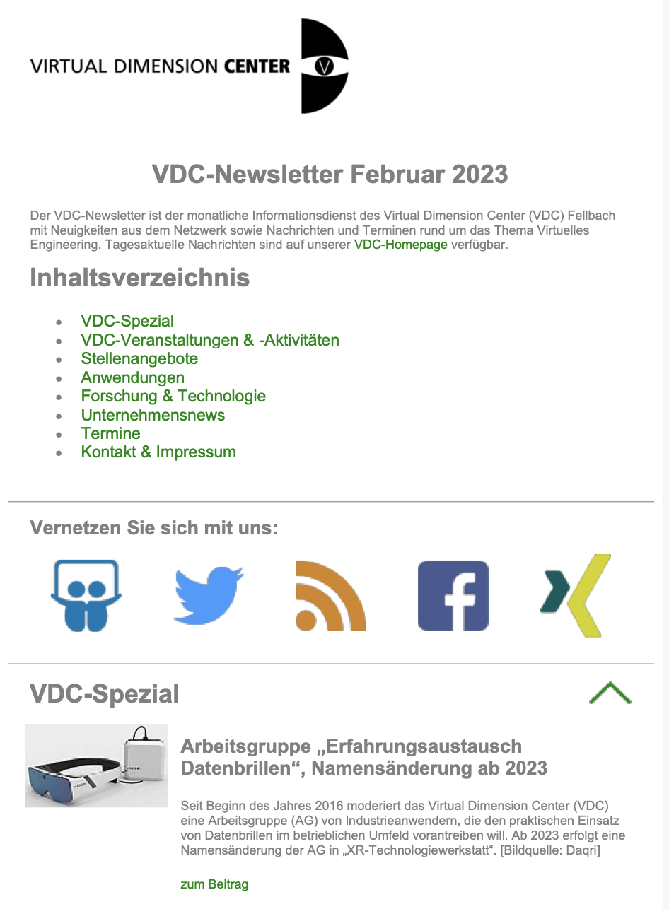 Newsletter Februar 2023