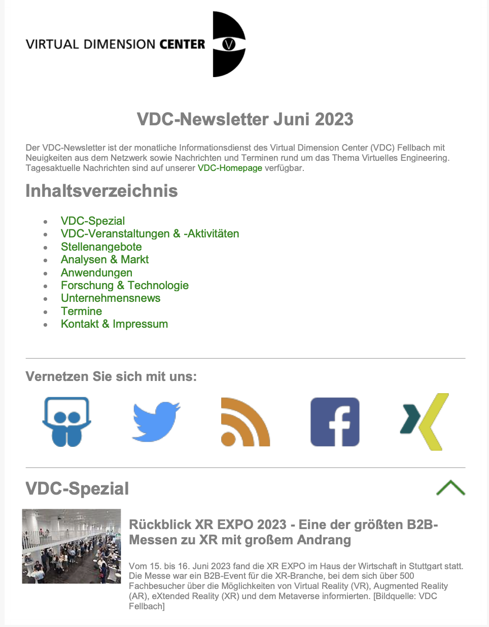 Newsletter Juni 2023