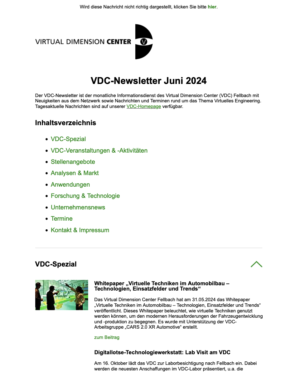 Newsletter Juni 2024