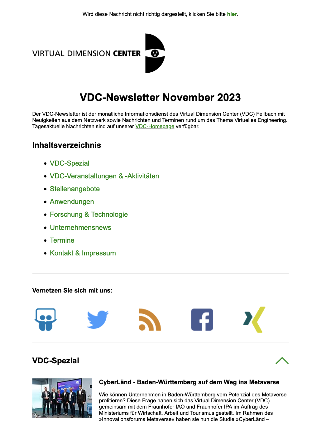 Newsletter November 2023